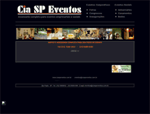 Tablet Screenshot of ciaspeventos.com.br